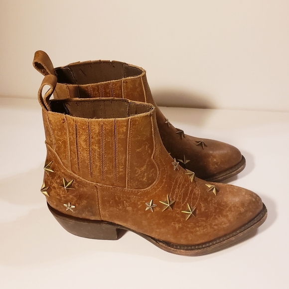 NWOB Matisse Run Wild Leather Western Bootie - Picture 2 of 6